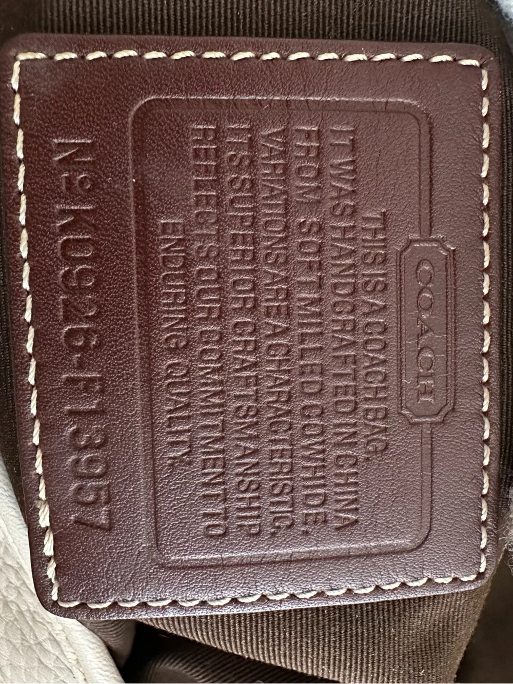 Coach two way bag